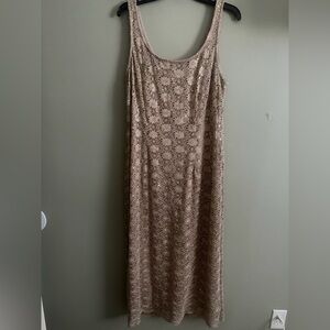 R&M Richards Gold sequins and Lace Maxi evening dress w/ jacket size 18